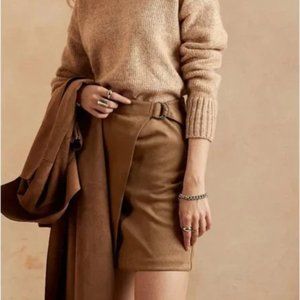 Banana Republic Factory Vegan Suede Mini Skirt NWT